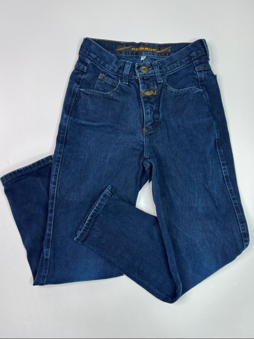 Marithe Francois Girbaud Dark Wash Tapered Jeans Tag Size 12 (24x25.5)